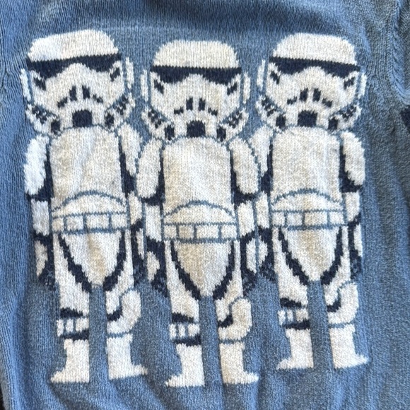 GAP Blue and White Sweater with Playful Stripes - Picture 3 of 3